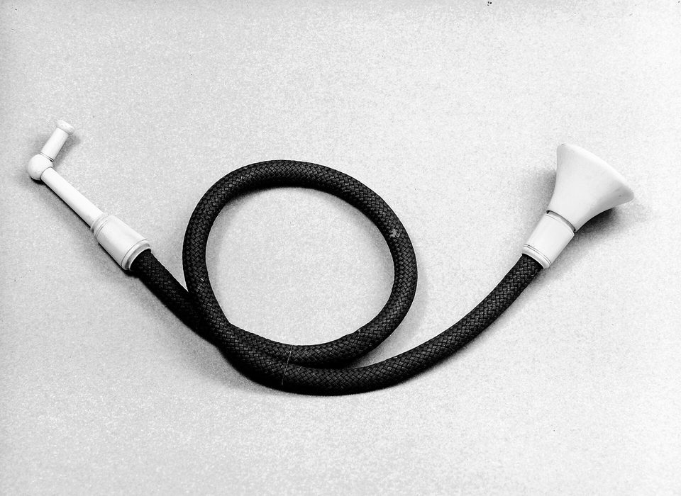 A speaking tube, which carries a voice only as far as it was laid
