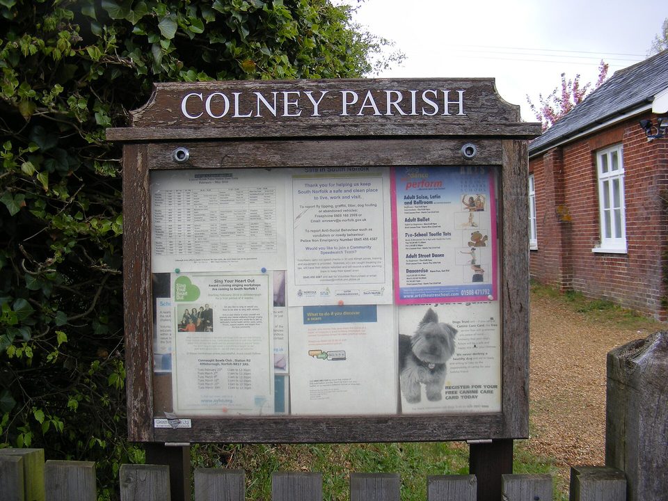 A notice board where everyone pins their own